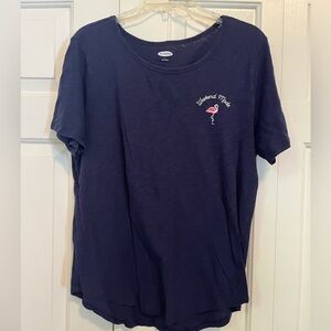 OLD NAVY NAVY T-SHIRT - SIZE L